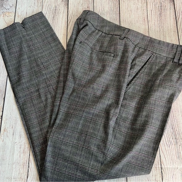White House Black Market Checkered Pants 10 Long - Picture 2 of 9
